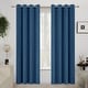 preview thumbnail 36 of 85, Deconovo Velvet Blackout Curtains, 2 Panels, Thermal Insulated 52x63 Inch - Dark Blue
