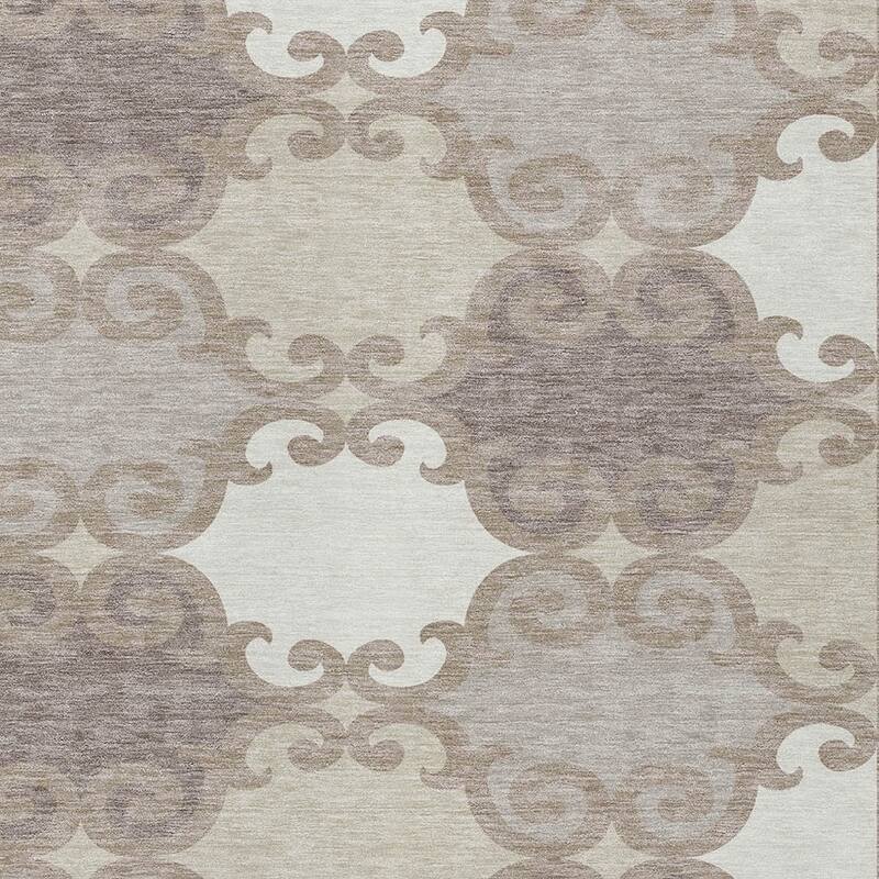 HomeRoots Trellis Transitional Rectangle Outdoor Rug