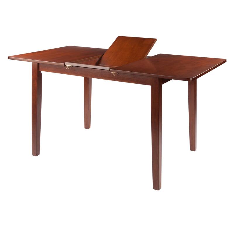 Darren Dining Table, Extension Top, Walnut - 56.93 x 31.5 x 29.29 inches