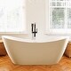 preview thumbnail 42 of 53, Vanity Art 71" X 32" White Acrylic Freestanding Air Bubble Soaking Bathtub with UPC Certified Overflow and Pop-up Drain