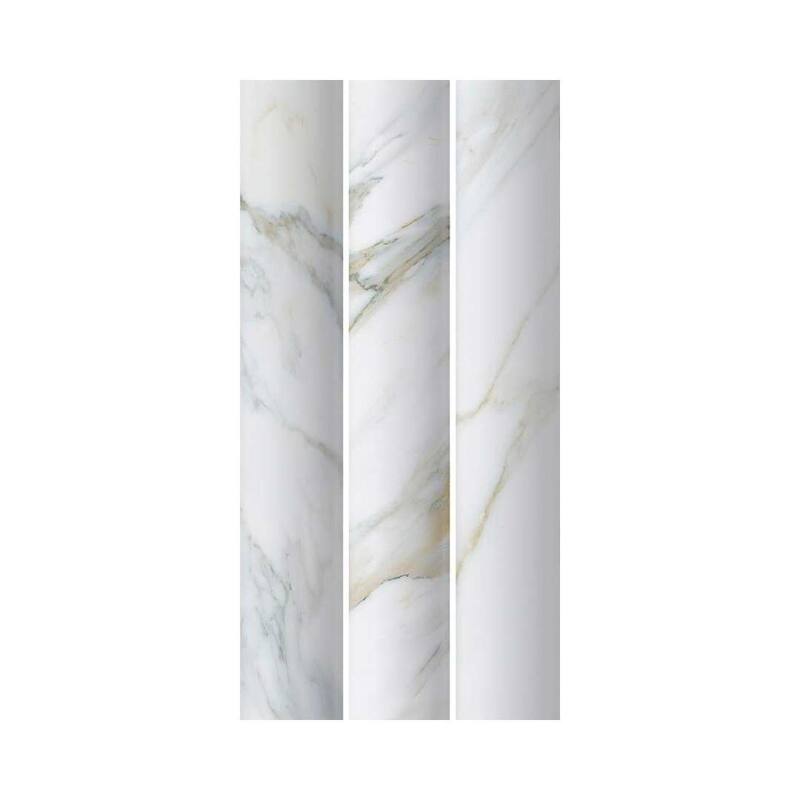 Lyrical 4.5x9 Matte Marble Look Porcelain Fluted Ribbed Tile - Wall, Backplash