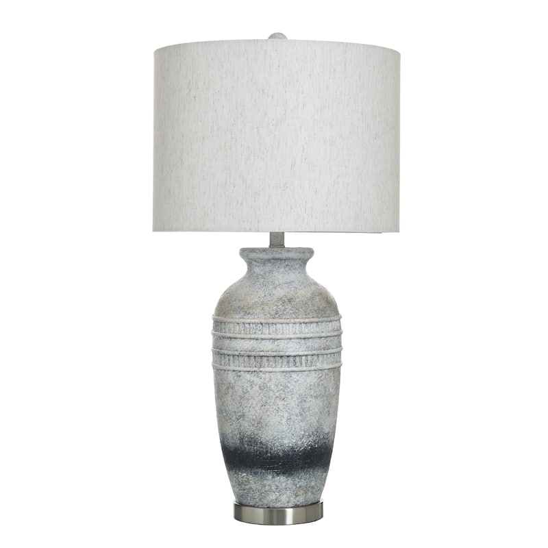 StyleCraft Frank Table Lamp - Soyala - Soyala Black, Heathered Oatmeal