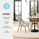preview thumbnail 10 of 29, Martha Stewart All Weather Woven Bistro Table and Chairs Set with Aluminum Frames - 19"W x 21.75"D x 35"H