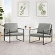 preview thumbnail 3 of 22, Homy Lin Living Room, Office or The Reception Area PVC Leather Accent arm Chair with Extra Thick Padded backrest