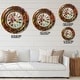 preview thumbnail 4 of 8, Designart 'People and Time Acrylic Painting' Oversized Modern Wall CLock