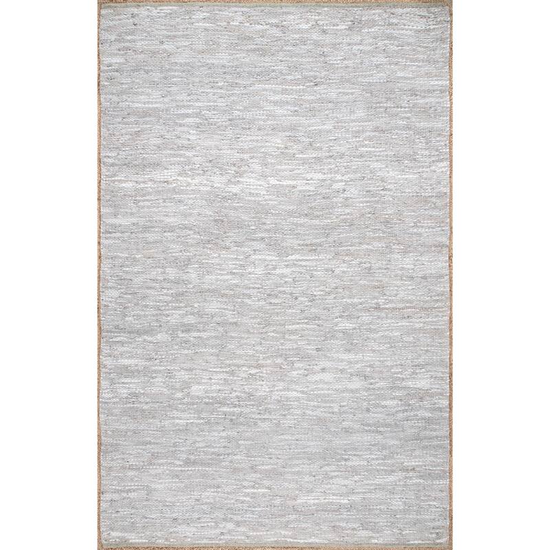 Nuloom Sabby Hand Woven Leather Flatweave Area Rug