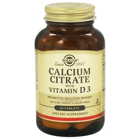 Shop Solgar Calcium Citrate With Vitamin D3 Tablets 60 Overstock 14683040