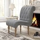 preview thumbnail 3 of 3, Armless Accent Upholstered Lounge Chair Slipper Chair for Bedroom Living Room