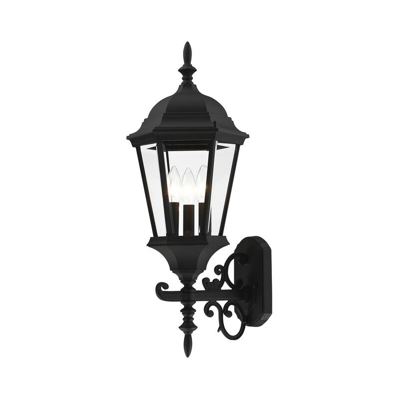 Livex Lighting Hamilton 3 Light 25" Tall Outdoor Wall Sconce