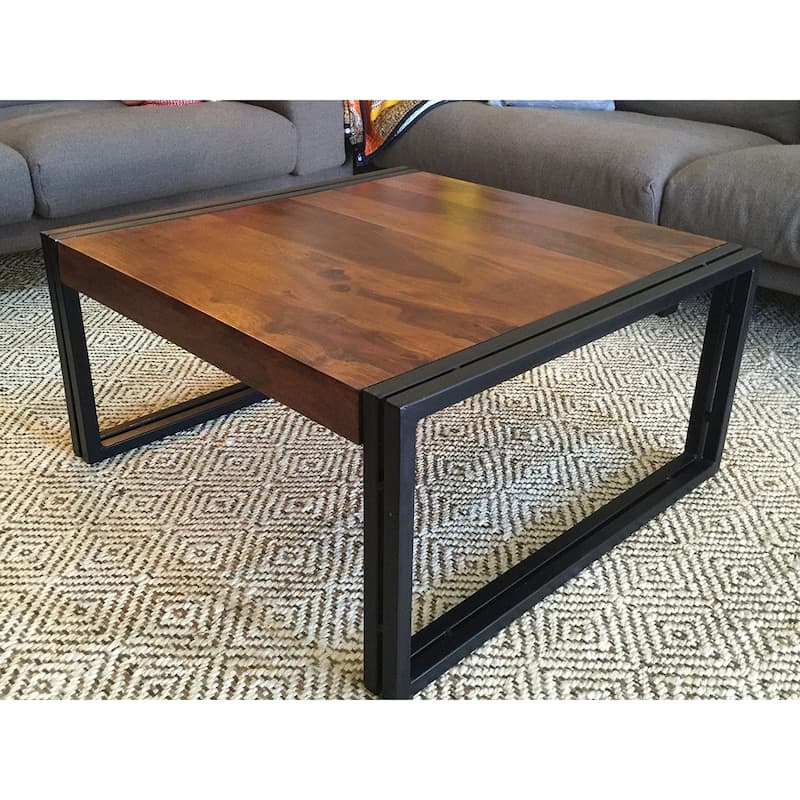 Handmade Solid Seesham Wood Coffee Table (India)