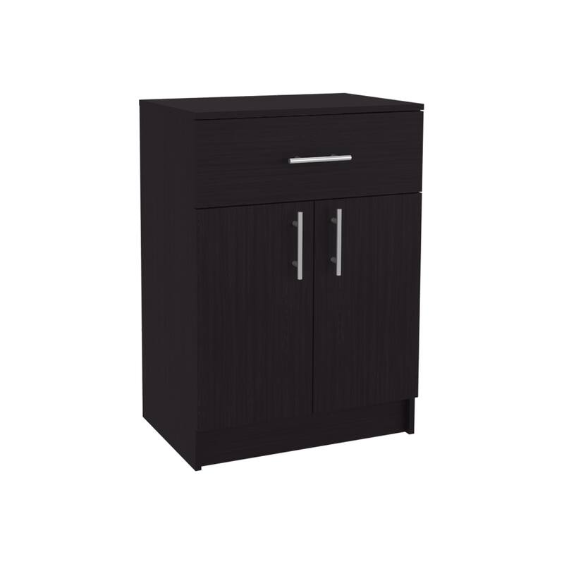 Mayorca Multistorage Pantry Cabinet, One Drawer, Two Interior Shelves, Black