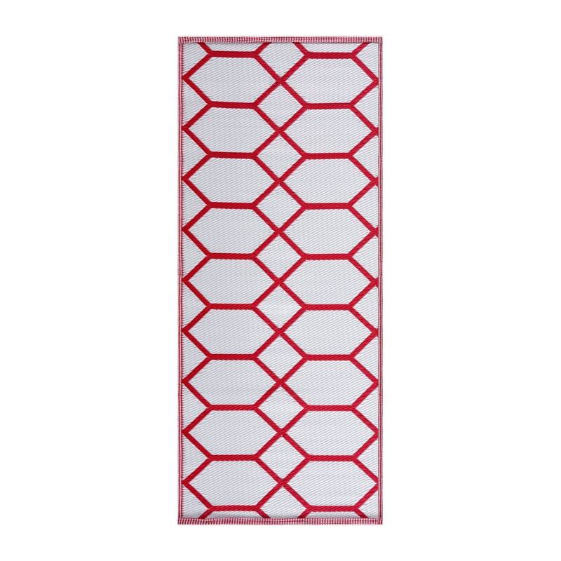 Playa Rug Outdoor Recycled Reversible Plastic Folded Mat/Rug Milan Collection Lightweight & Weather, Water and UV Resistant
