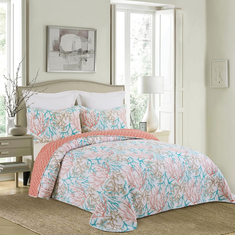 Oceanaire Seafoam Bedspread - Twin
