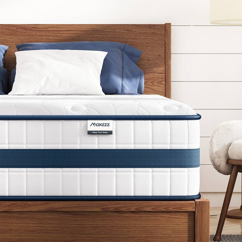 King Size Mattress,12 Inch King Mattresses in A Box Pressure Relief & Supportive,Cooling Memory Foam & Individually Pocket Coils
