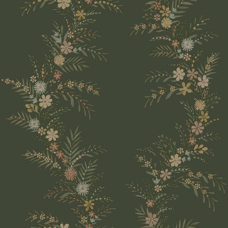 Chris Loves Julia x NuWallpaper Posy Spruce Peel and Stick Wallpaper