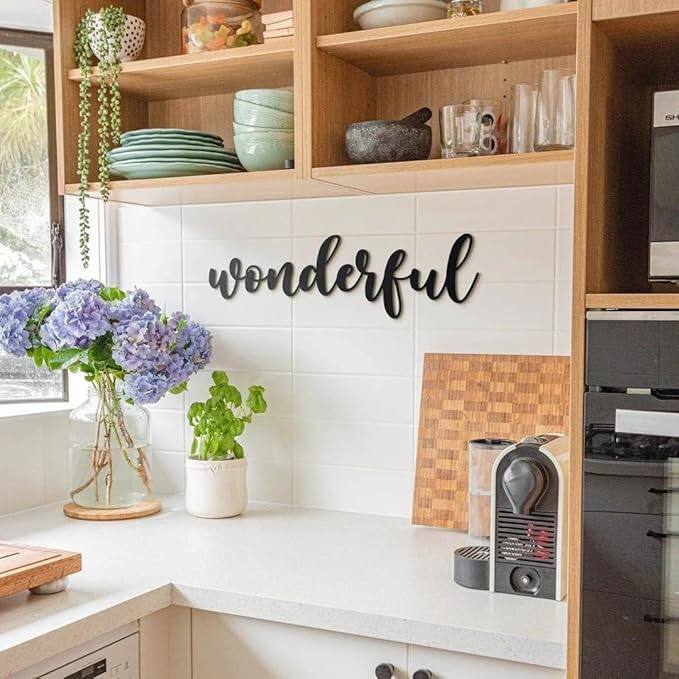 Wonderful Metal Wall Art - Inspirational Quote Home Office Decor