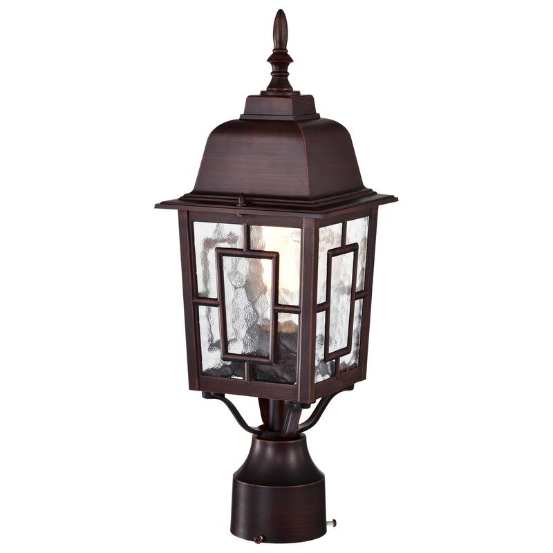 Nuvo Banyon 1-light Rustic Bronze 17-inch Post Fixture - Rustic Bronze - Rustic Bronze