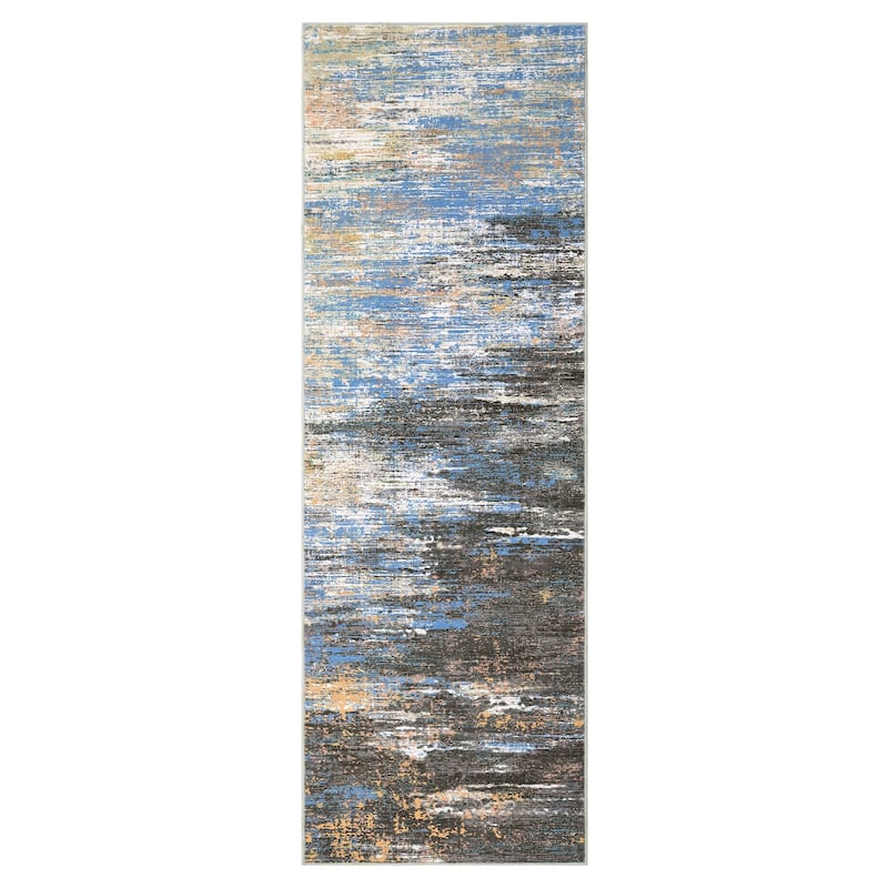 Area Rug Living Room Rugs Modern Abstract Soft Indoor Rug Low Pile Non Slip Accent Carpet