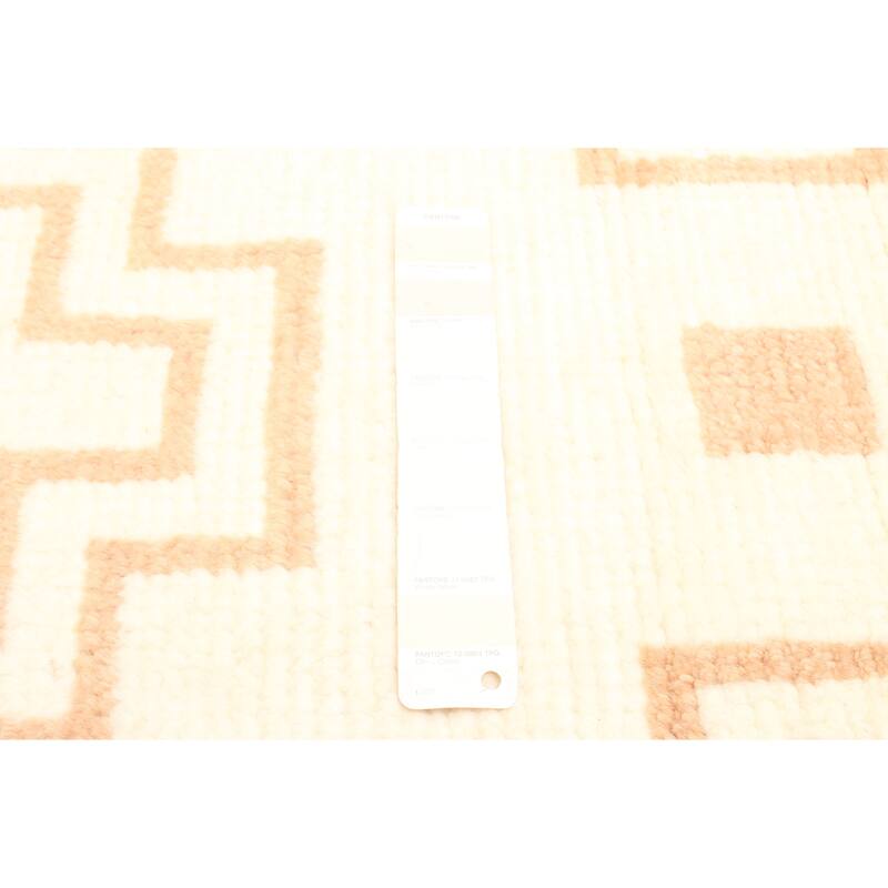 ECARPETGALLERY Hand-knotted Tangier Cream Wool Rug - 5'1 x 8'0