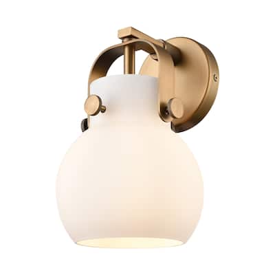 Innovations Lighting 423-1W-5-7 Pilaster II Sphere Sconce Pilaster II