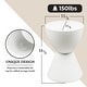 preview thumbnail 83 of 143, Boyd Round Side Table with Ribbed Design Base - Accent Hourglass End Table with Removable Lid for Living Room & Bedroom