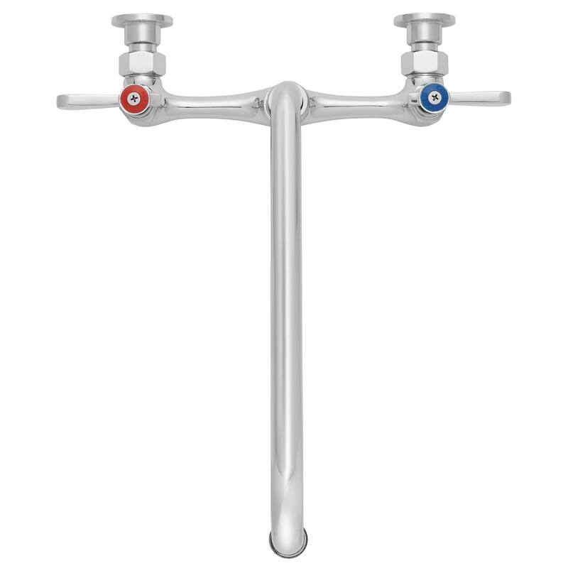 Commercial Wall Mount Sink Faucets 8in Center w Swivel Spouts NSF