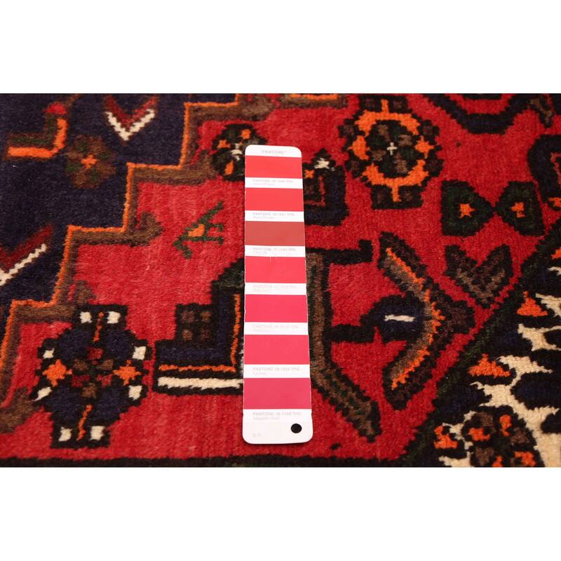 ECARPETGALLERY Hand-knotted Andelz Red Wool Rug - 3'5 x 4'7