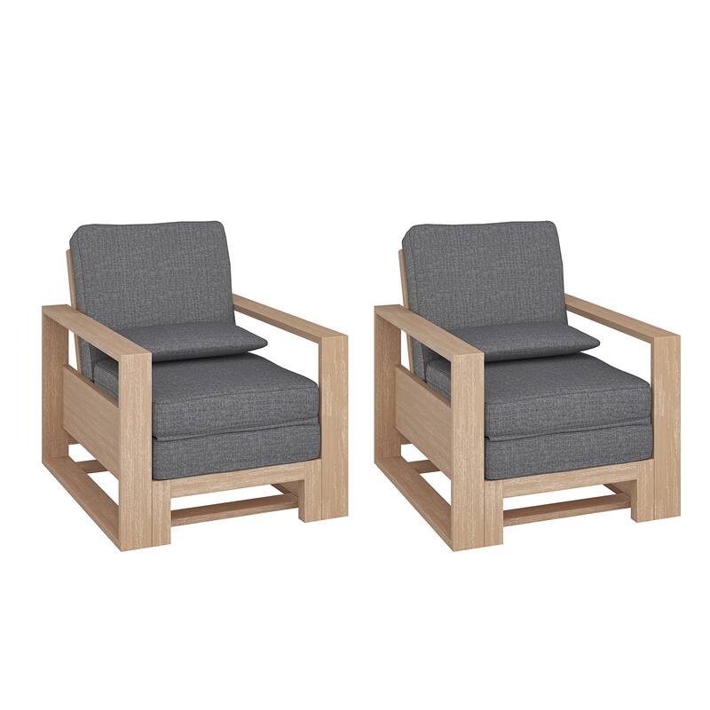 Modern Valentino Outdoor Chaise Lounge set of 2 by HULALA HOME