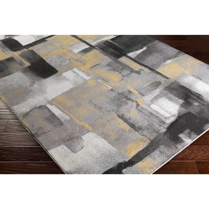 Ryan Modern Squares Abstract Area Rug