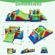 preview thumbnail 3 of 8, Gymax Inflatable Bounce Castle w/Jumping House Ocean Balls Dual Slides - Multicolor