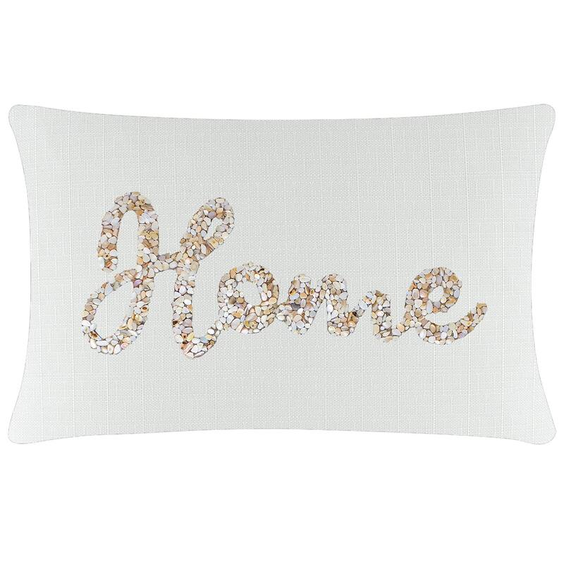 Sparkles Home Shell Home Pillow - 14x20 - Ivory