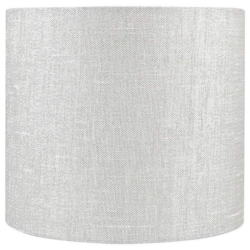 Classic Drum Metallic Fabric Lamp Shade, 8" to 16" Bottom Size - 8" - Metallic Taupe