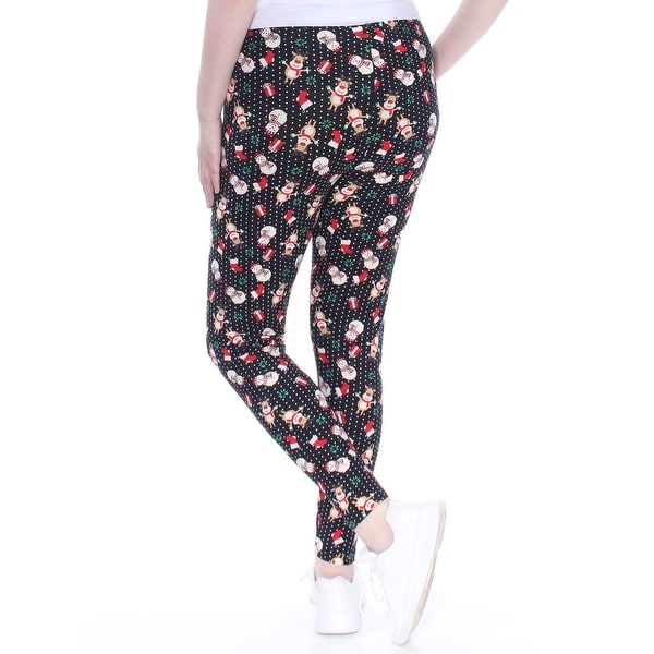 plus size holiday print leggings