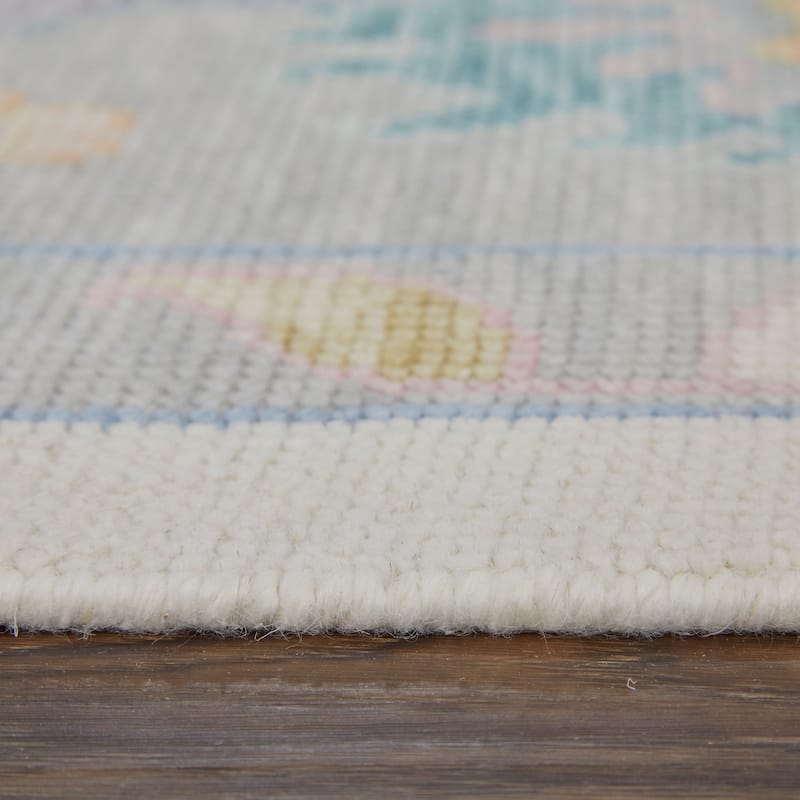 Grand Bazaar Larson Hand Knotted Floral & Botanical Transitional Area Rug