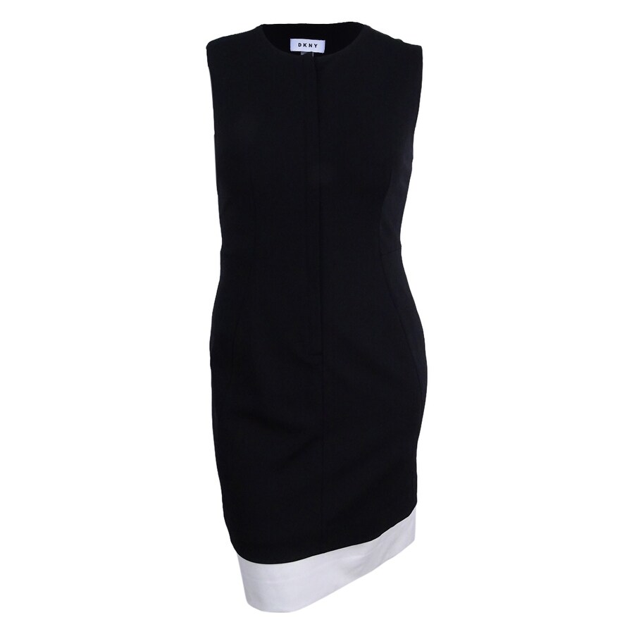 dkny black and white dress