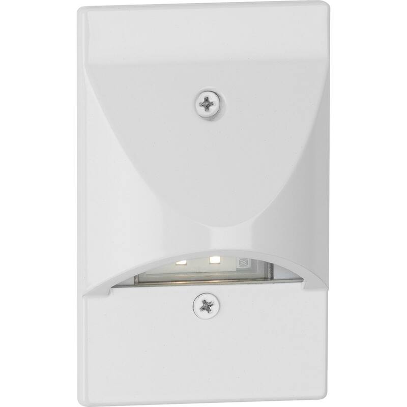 4.5-Watt 3000K Satin White Integrated LED Wall or Step Light - Small