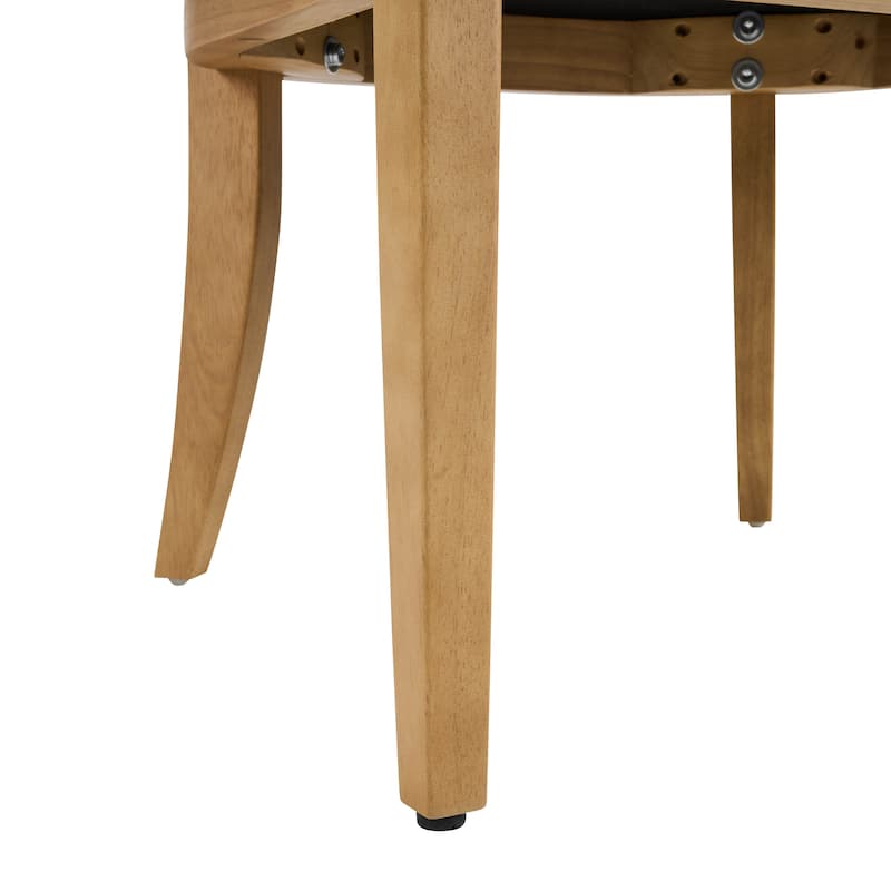 Christopher Knight Home - Upholstered Dining Arm Chair Set with High-Density Foam Padded Cushion & Curved Backrest - 23.62"W