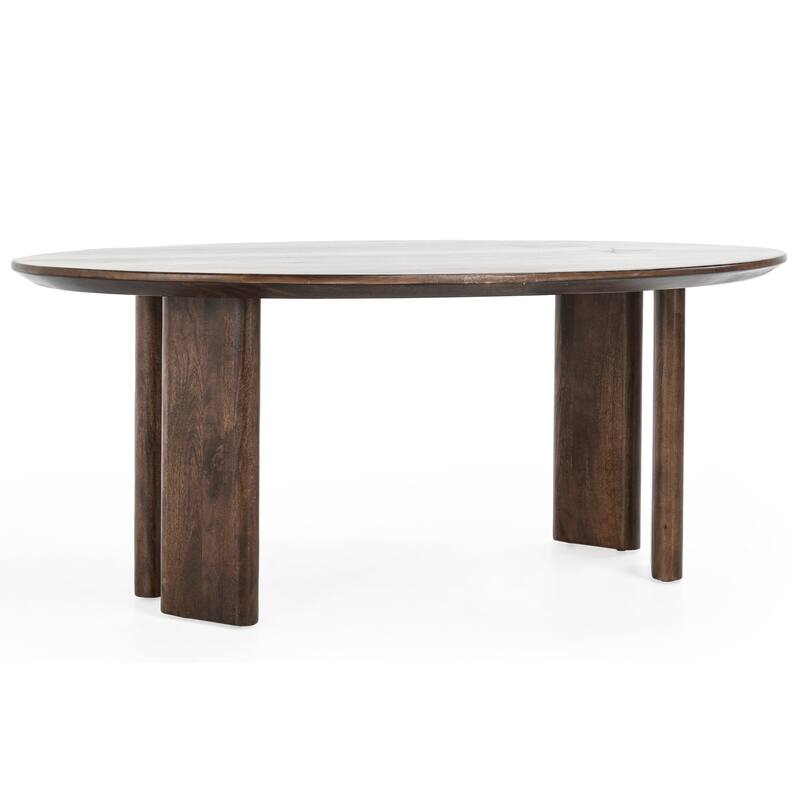 Classic Home Norwood 78" Mango Wood Dining Table in Brown