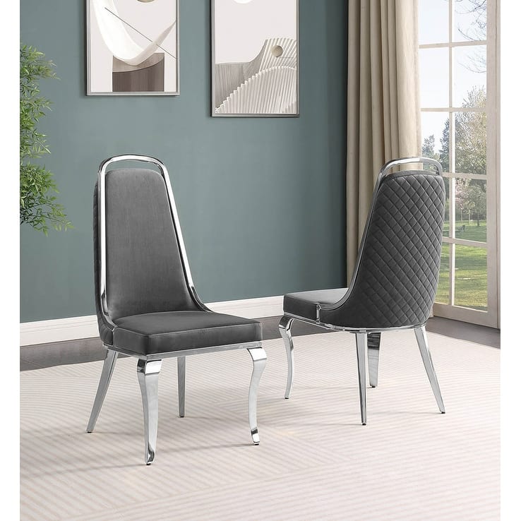 Best Quality Furniture D312/3-SC310-7 Dining Set with 79" White Marble Top