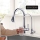 preview thumbnail 14 of 27, WOWOW Single Handle Pull Down Kitchen Faucet with Water Filter Faucet
