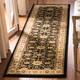 SAFAVIEH Lyndhurst Ambrogina Traditional Area Rug - 2'3" x 8' Runner - Black/Ivory