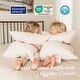 preview thumbnail 7 of 19, Set of 2 100% Organic Cotton Down Feather Pillow-in-a-pillow Design Bed Pillow