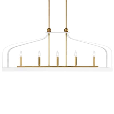 Savoy House 1-7804-5 Sheffield 5 Light 46" Wide Taper Candle Linear