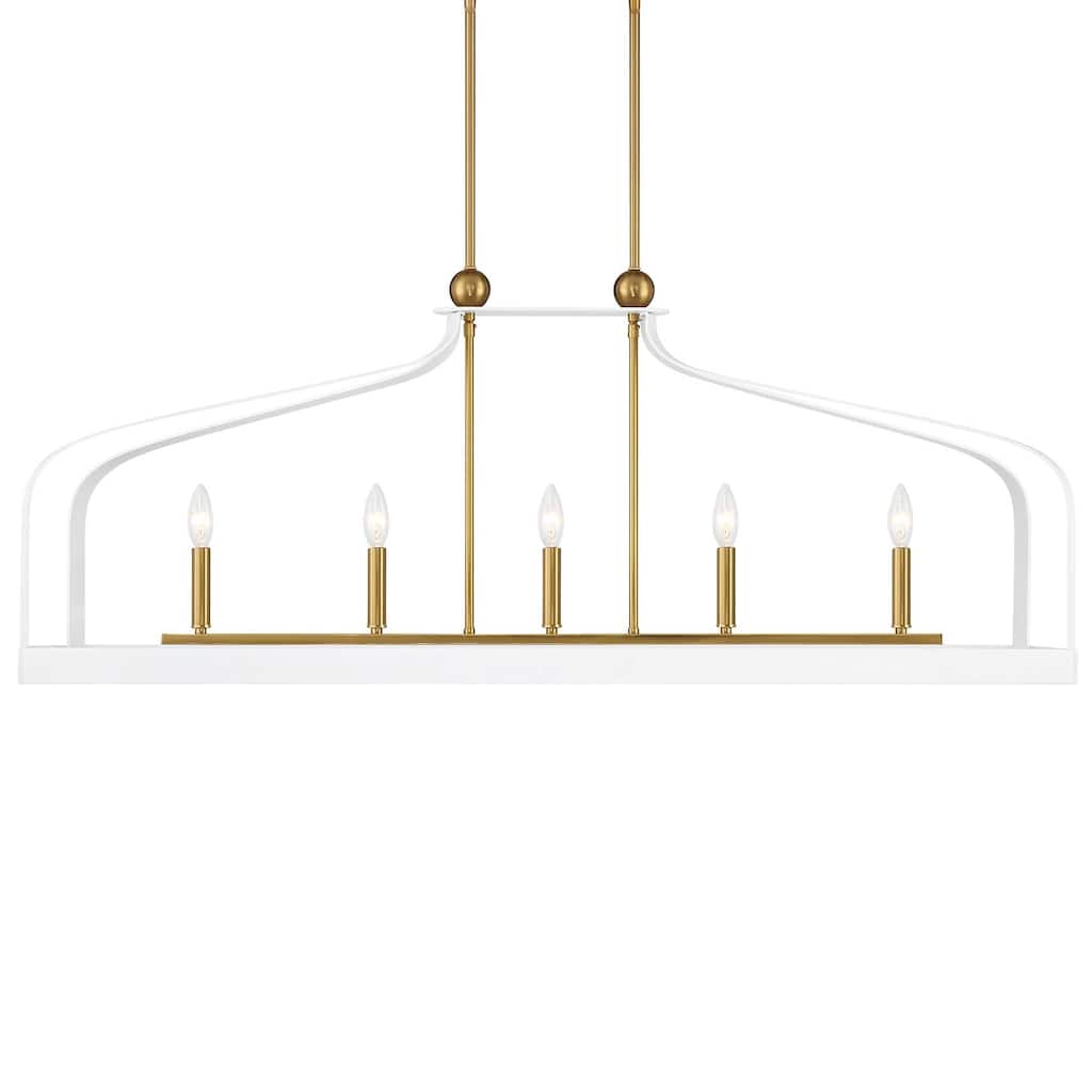 Savoy House 1-7804-5 Sheffield 5 Light 46" Wide Taper Candle Linear
