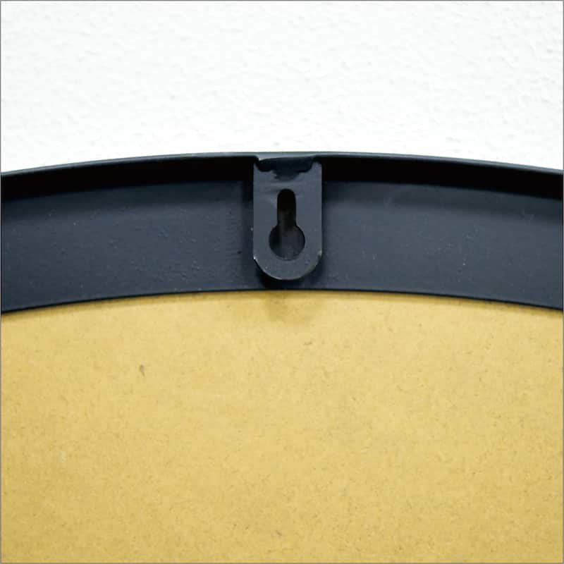 Round Wall-Mounted Mirror — Versatile Home Decor Ideal For Bedrooms, Living Rooms, Dining Rooms, Fireplaces - Black,White