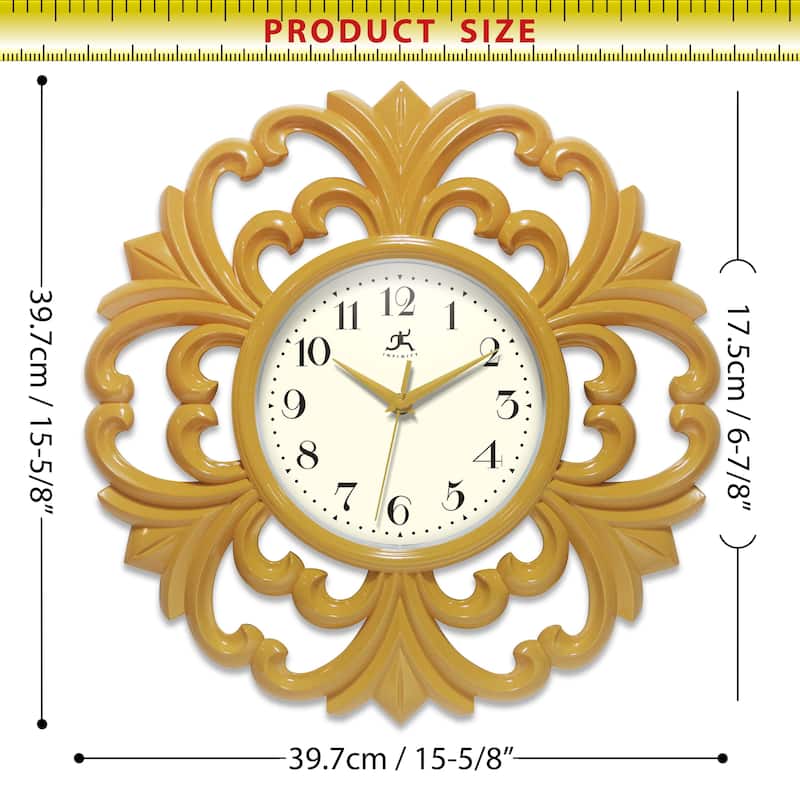 Wisteria 15.5" Wall Clock - 15.5 in.