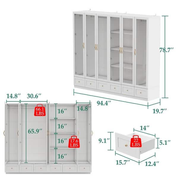Chic Modular Closet System Wardrobe Units Armoires Home Organization ...
