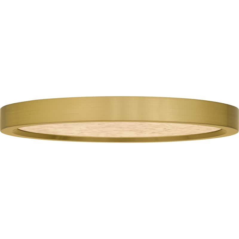 Outskirts Integrated LED Brushed Gold Flush Mount with CCT Switch