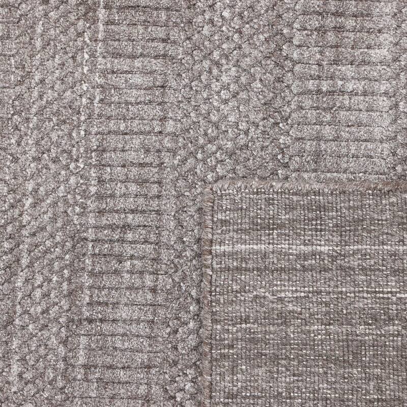 Overton Handmade Modern Contemporary Striped Area Rug