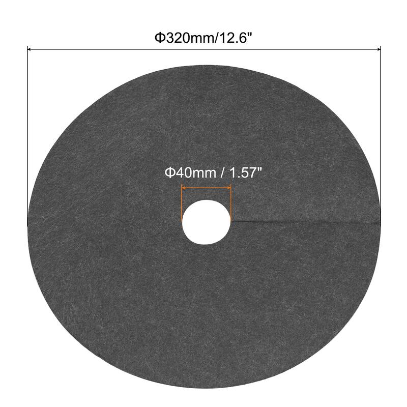 Tree Mulch Ring Nonwoven Tree Protector Mat Plant Cover Black 18 Pack - 12.6"